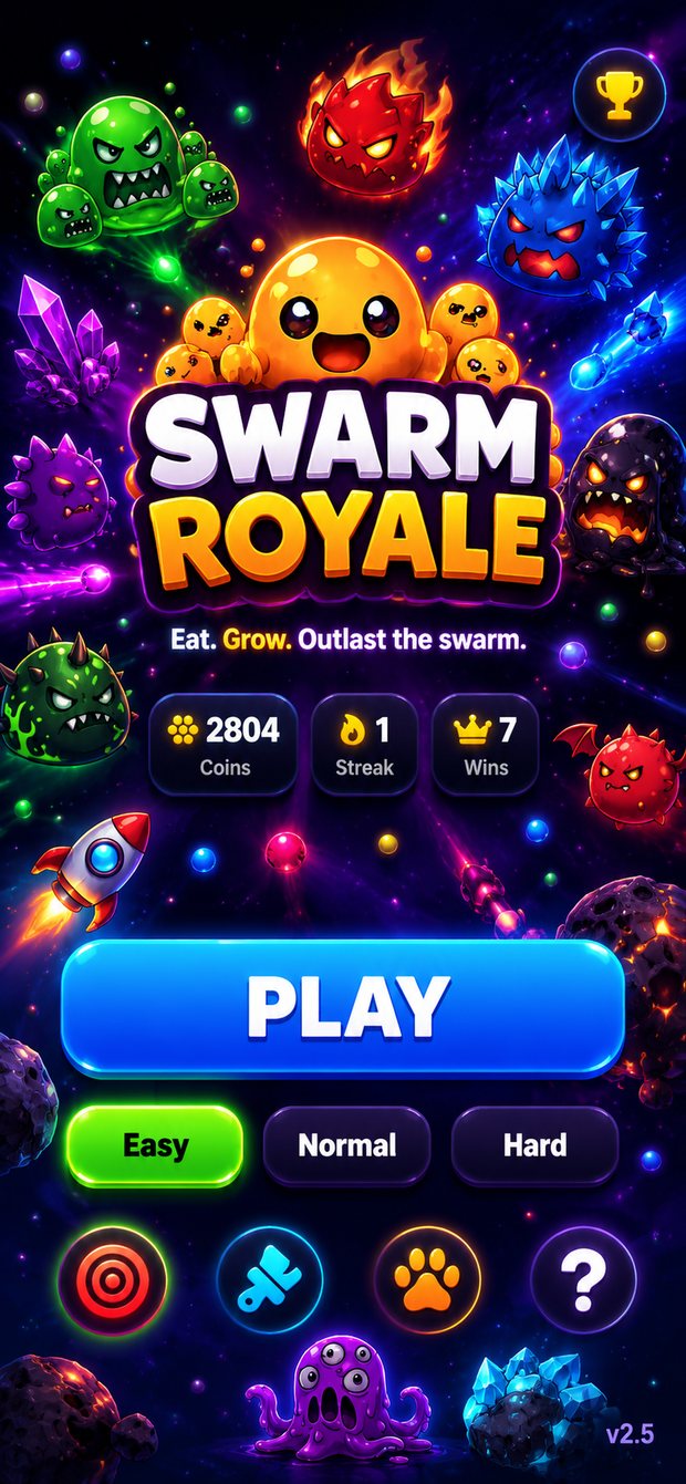 Swarm Royale menu screen